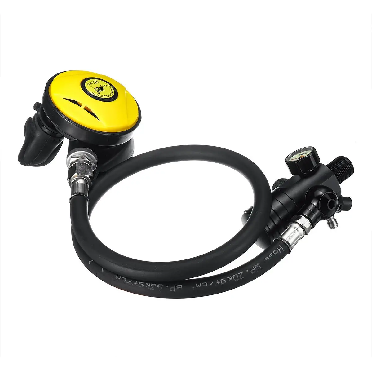 Valve Only 1Л 3000PSI кислородный баллон для дайвинга, воздушный резервуар для дайвинга, регулятор для дайвинга, респиратор для подводного плавания, дыхательный с защитным мешочком - Цвет: Valve Only