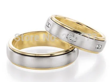 2014 Двухцветные обручальные кольца в европейском стиле и ювелирные изделия