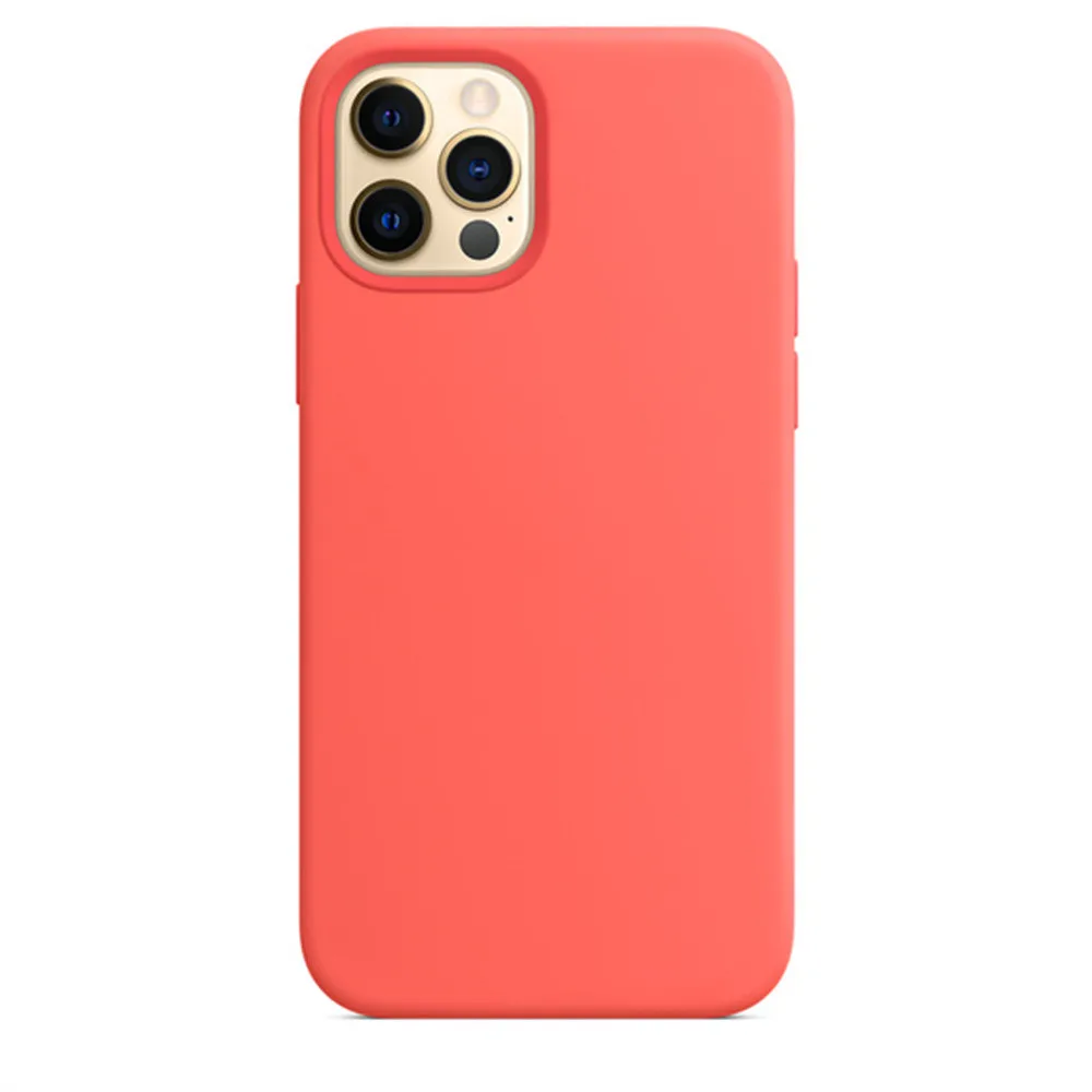 

silicone case for iPhone 12 | 12 pro - Pink Orange