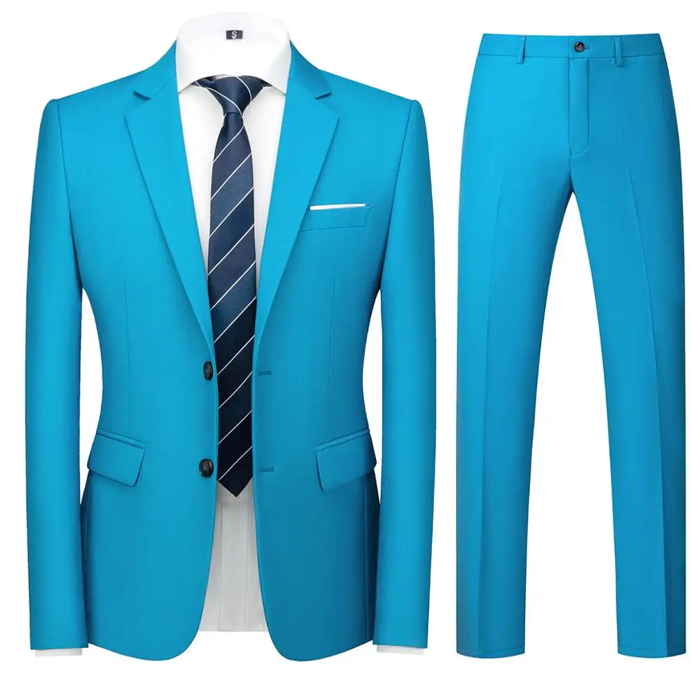 Мужской однотонный цвет окружающей среды 2 предмета (куртка + брюки) Азиатский