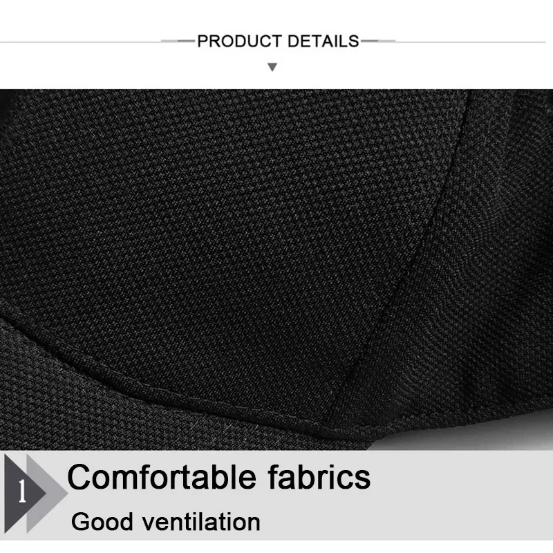 Однотонная дышащая прилегающая Кепка Мужская Полностью герметичная бейсболка в