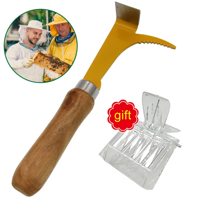 1 комплект Нержавеющая сталь пчелы скребок и пчелиная клетка в виде пчелиных сот