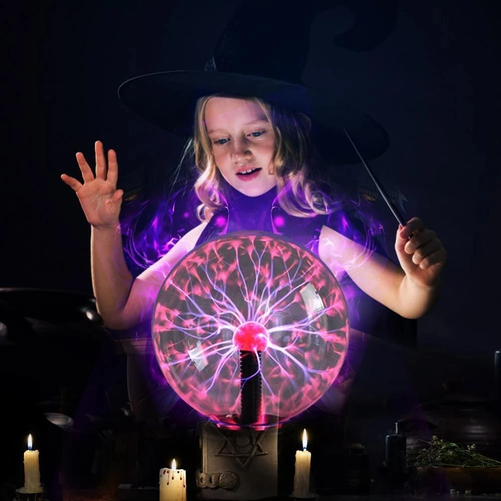 

Novelty Lighting Magic Plasma Ball Lamp EU Plug 4/5/6 Inch Night Light Lava Lamp Christmas Kids Holiday Gift Decor Table Lights