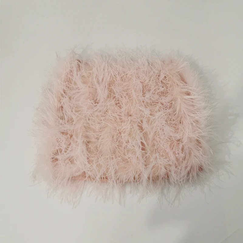 New style 100% natural ostrich hair Short skirt bra underwear women's fur coat real ostrich fur coat fur mini skirt Customizable