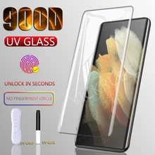 900D UV Tempered Glass For Samsung Galaxy Note 20 Ultra S21 Plus S10 S22 Screen Protector OnS20 Plus S10E S 9 10 Note 9 10 Film