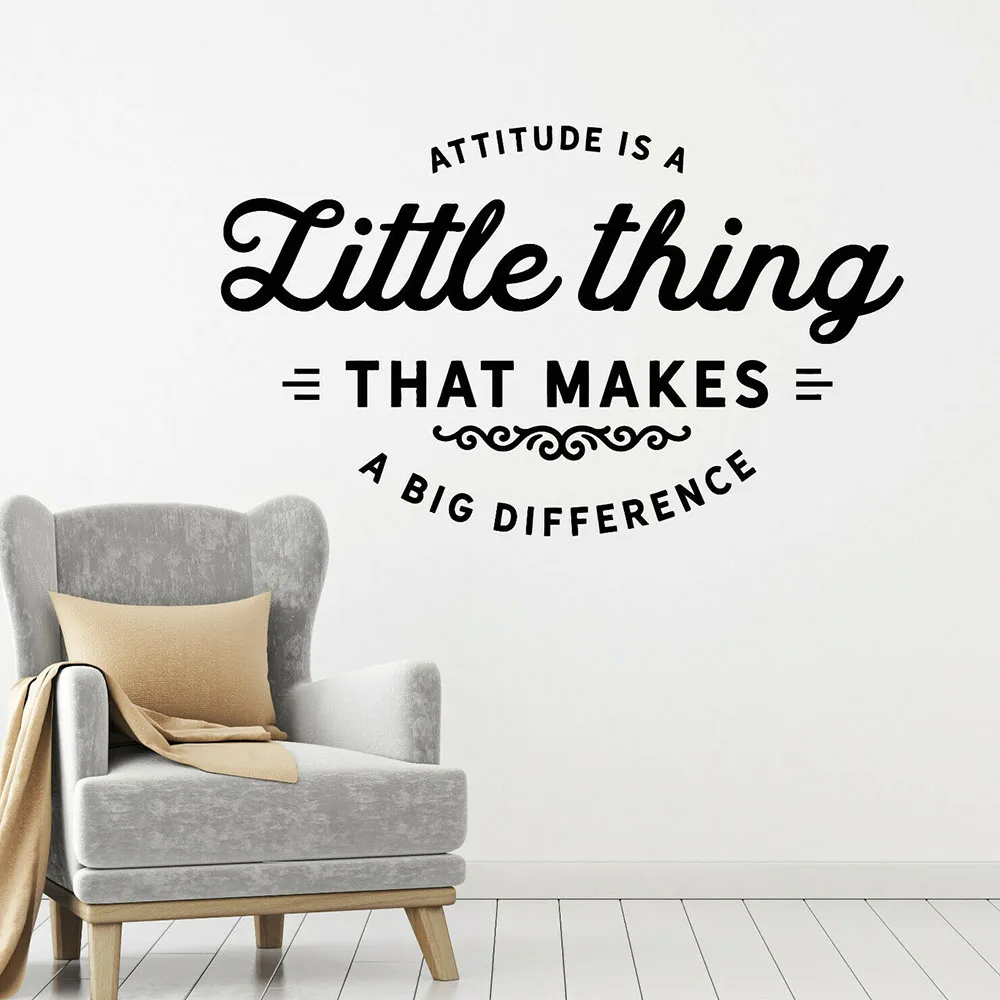 

Attitude Quote Vinyl Wall Decal Inspirational Relation Stance Wall Stickers Office Room Decor Children Bedroom Decals G749