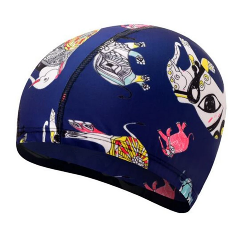 Новый принт Водонепроницаемая шапка для плавания защита ушанка мальчика длинные