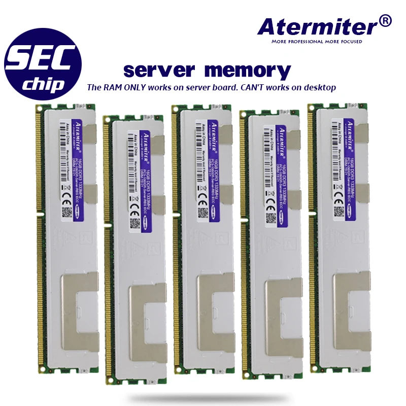 Материнская плата atermiter X79 с двумя процессорами 2 × Xeon E5 2650 V2 2650V2 теплоотвод 4 8 ГБ = 32