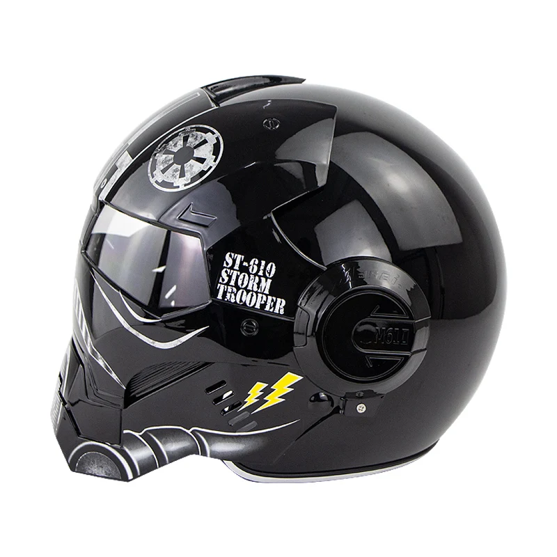 Шлем Черного Воина Железного человека шлемы С Откидывающейся Крышкой