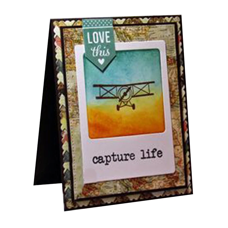 Фоторамка для простой камеры альбом с надписью SMILE металлические резные плашки