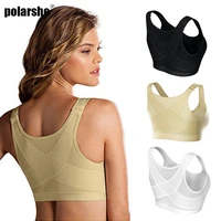 women bra posture corrector lift up shockproof sexy support fitness vest bras breathable underwear cross back fitness vest bra