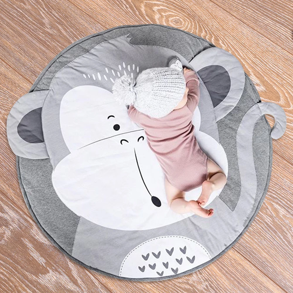 Игровой коврик мультяшное животное искусственное одеяло для ползания