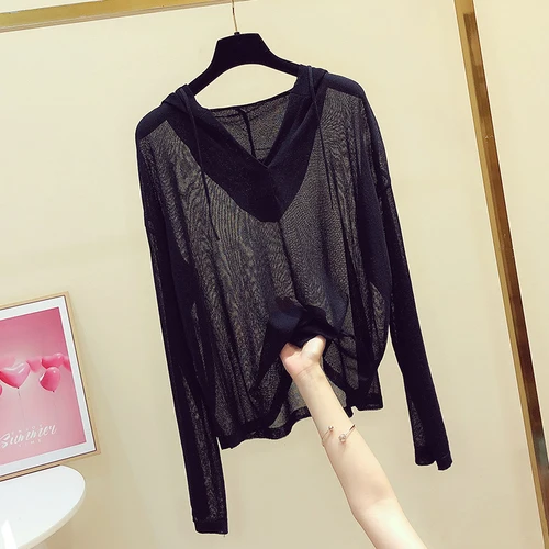 

Loose Hooded Sweatshirts Womens 2021 Early Autumn New Korean Style Comfortable Solid Color Hoodie with Drawstrings Pullover Top