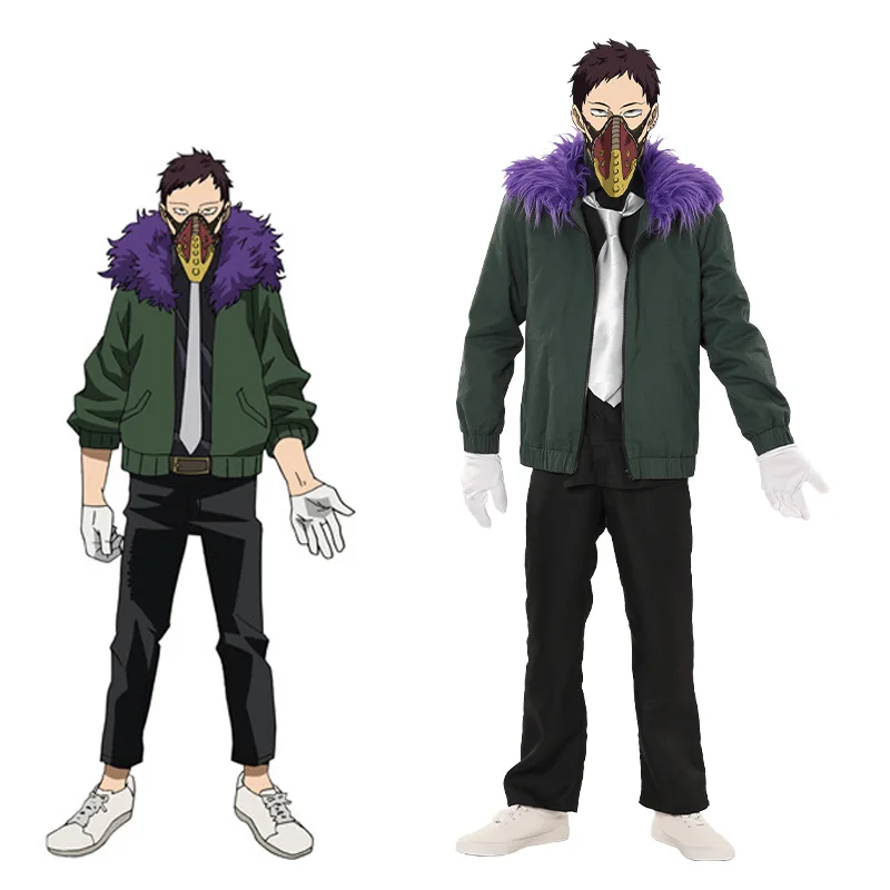 My Hero Academy Boku No Akademia Kai Chisaki капитальный косплей костюм на Хэллоуин полный комплект