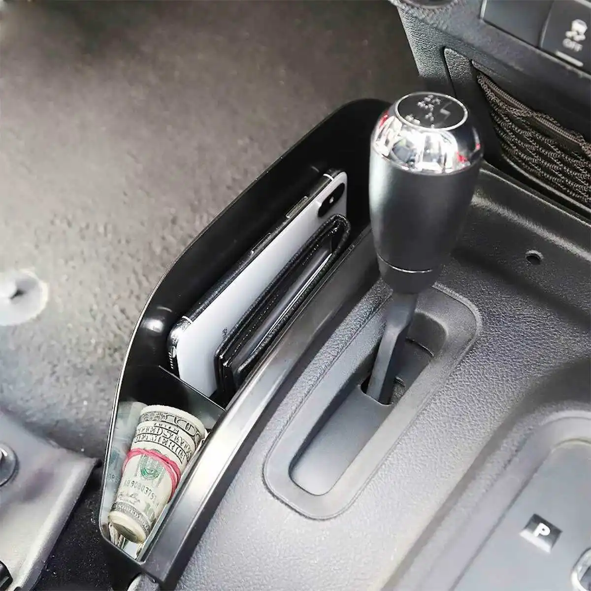 Новый 2 шт. Черный ABS ящик для хранения передач с боковой консолью держатель лотка