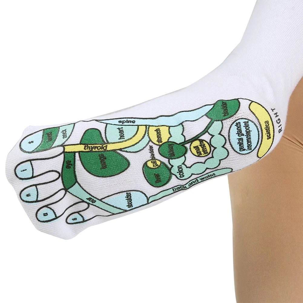

Newly Reflexology Socks Single Toe Design Far East Healing Principles Sock CLA88