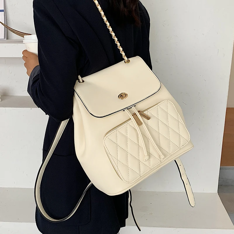 Модный женский рюкзак сумка 2020 из искусственной кожи дизайнерский бренд для