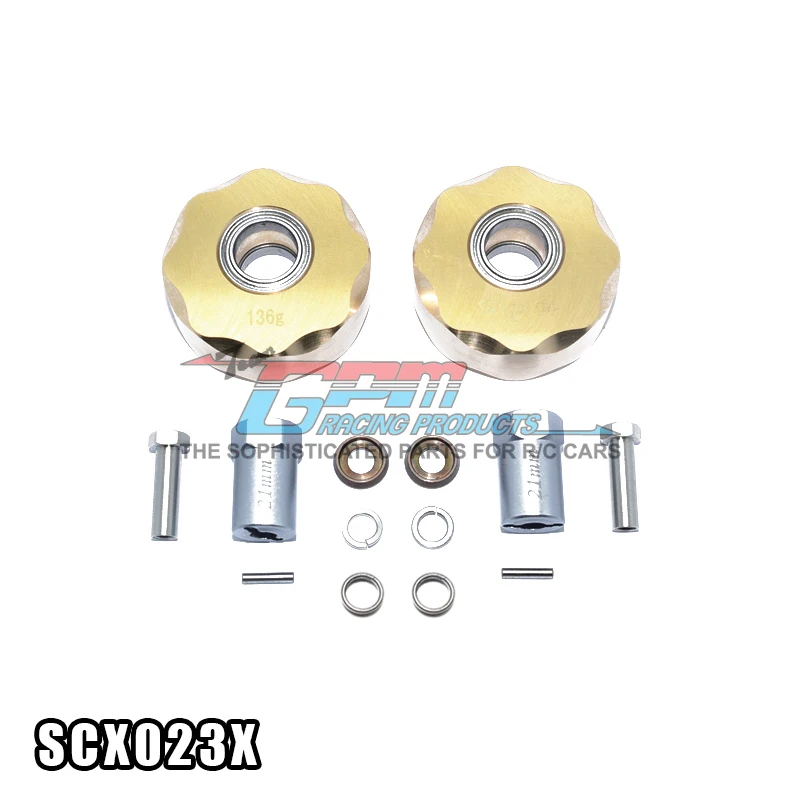 Поворотный противовес Axial Scx10 1 поколения II из чистой меди толщиной 21 мм Набор для