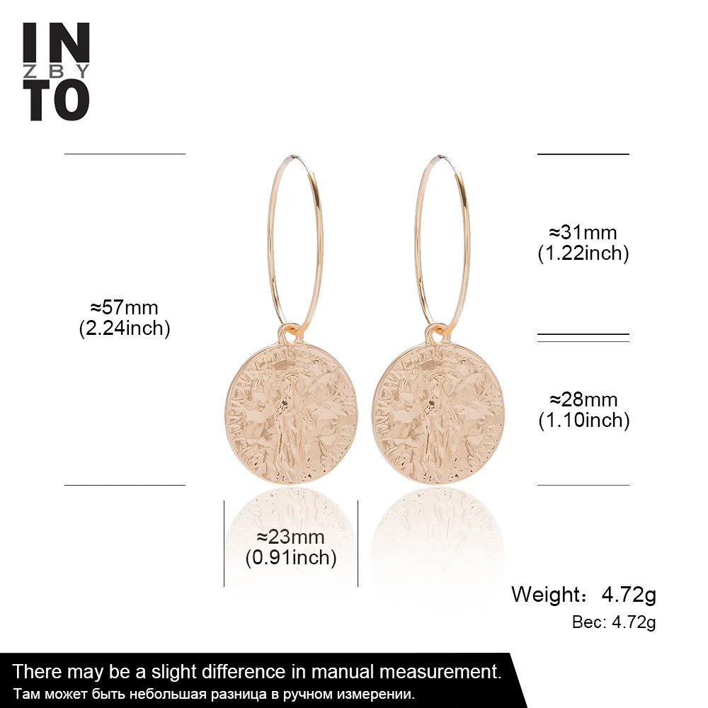 Женские золотые серьги-кольца в новом дизайне круглые серьги с подвеской