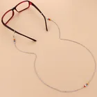 Богемный цветной ремешок для очков цепочка для очков с бисером женский ремешок для маски на лицо противоскользящая Женская цепочка для очков Солнцезащитные очки