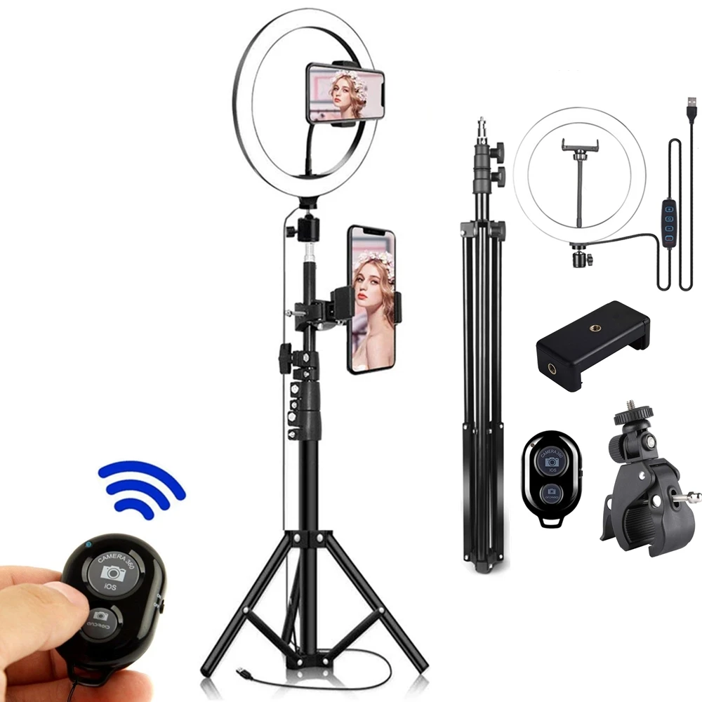 Большая кольцевая лампа для съемки светодиодное кольцесветильник освещение