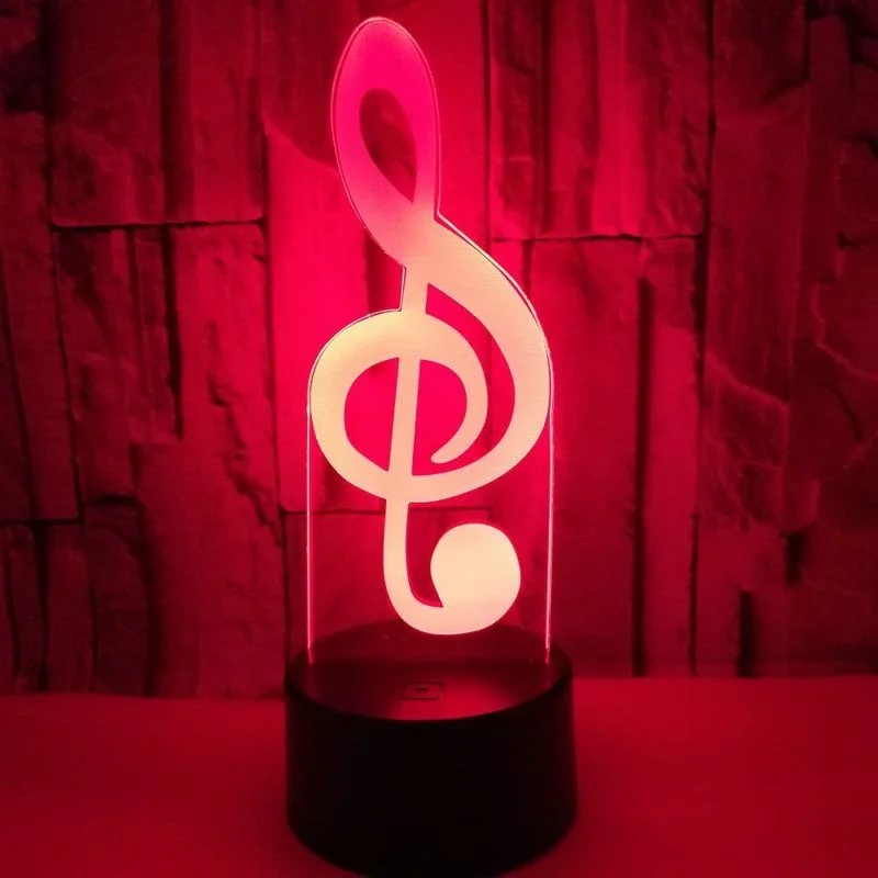

TAKARA TOMY new musical note 3D night light colorful touch remote control atmosphere gift small table lamp birthday gift
