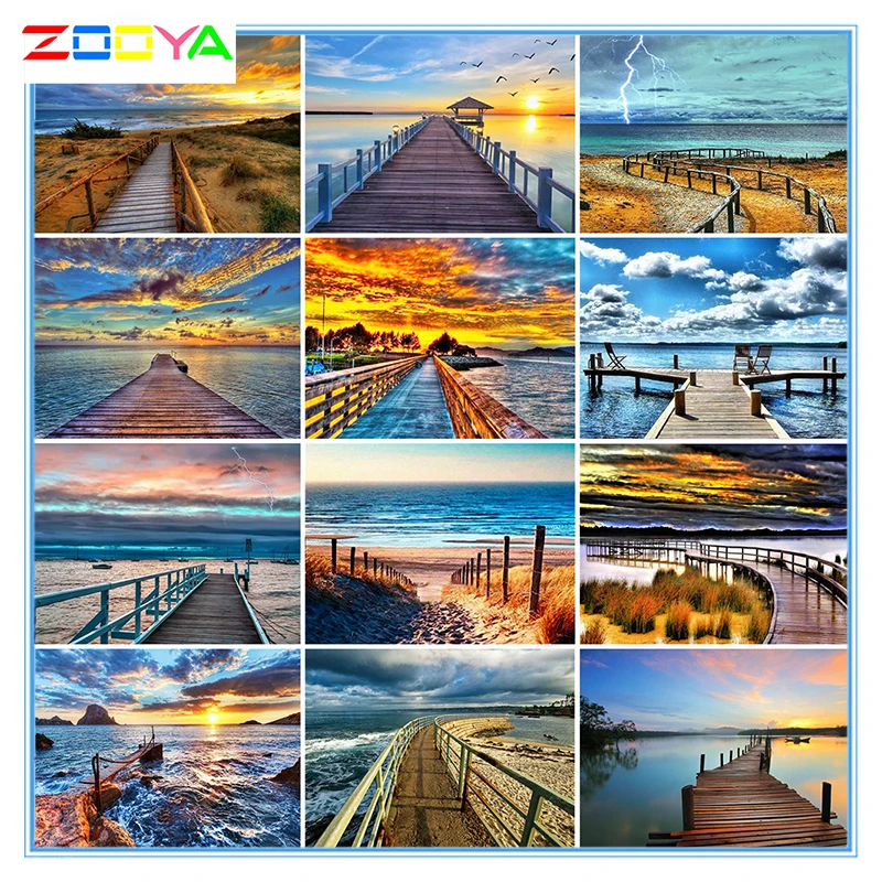 

Full Drill 5D Diy Diamond Painting Bridge Diamond Embroidery Cross Stitch Scenery Pictures Of Rhinestones Home Decoration Lx947
