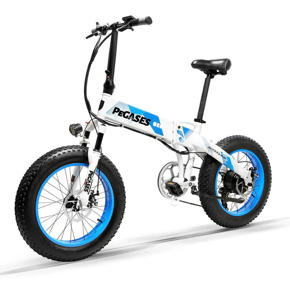 Bestellen PEGASES Elektrische Bike 1000W 48V 14Ah Samsung Lithium-Batterie Ebike Mit 20 Zoll Fett Reifen 7 Geschwindigkeiten Faltbare Elektrische Fahrrad