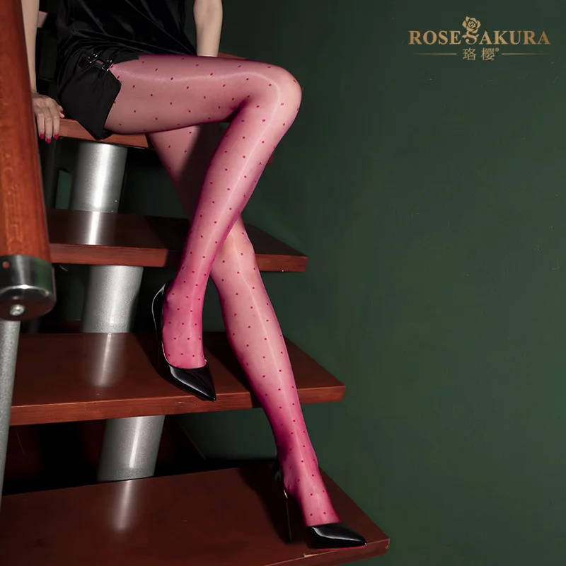 Новые женские Колготки Aurora Shinny в горошек высокой плотности шелковистые