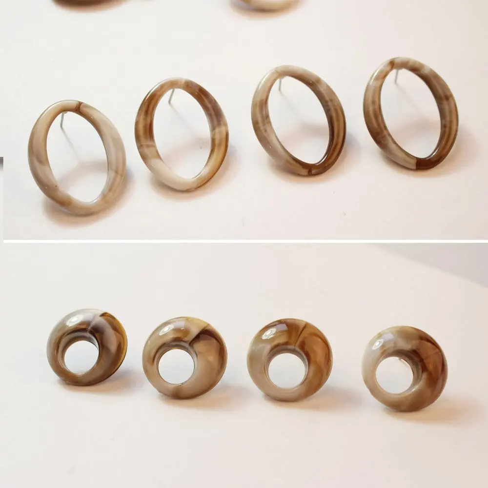 

Коннекторы для сережек с мраморной текстурой, 10 шт.