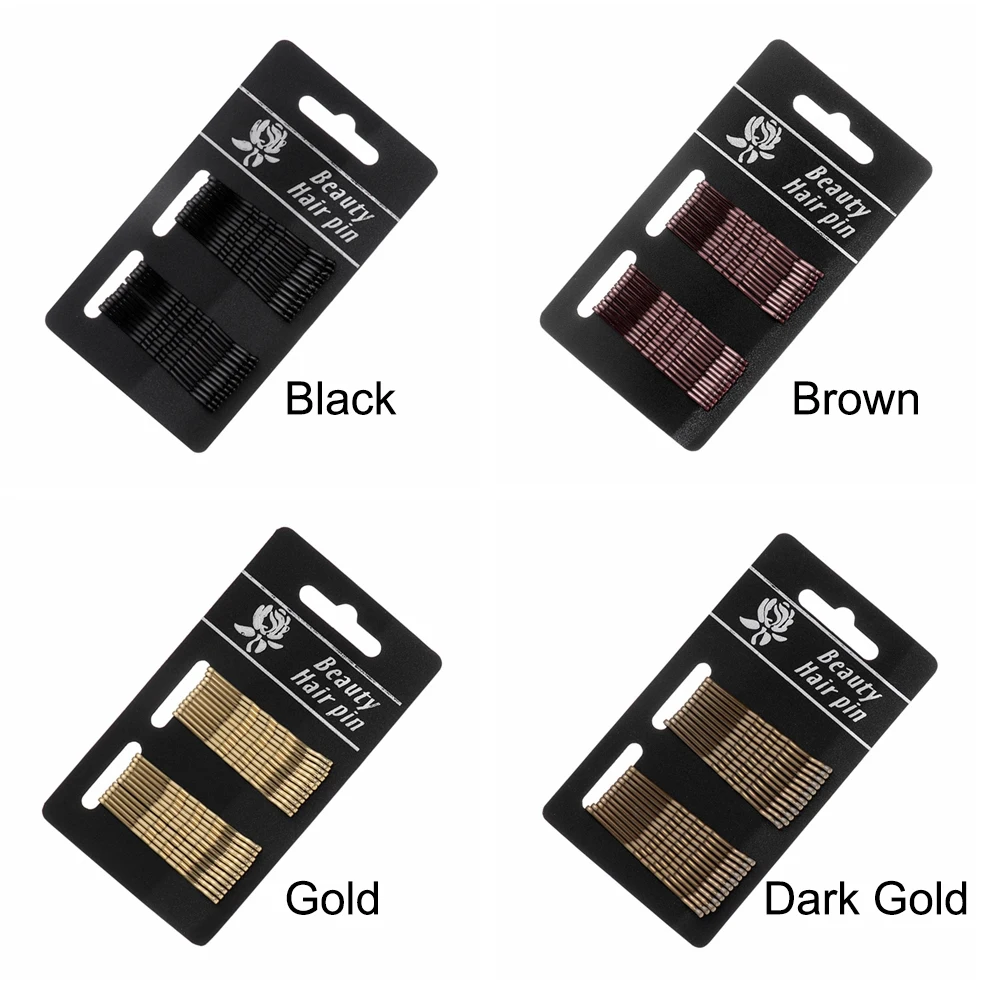 Женская заколка пряжка для волос черная/Золотая длиной 5 см| |