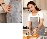high quality kitchen apron cooking waterproof oil proof skirt bibs with pockets for woman men chef coffee bar home cleaning
