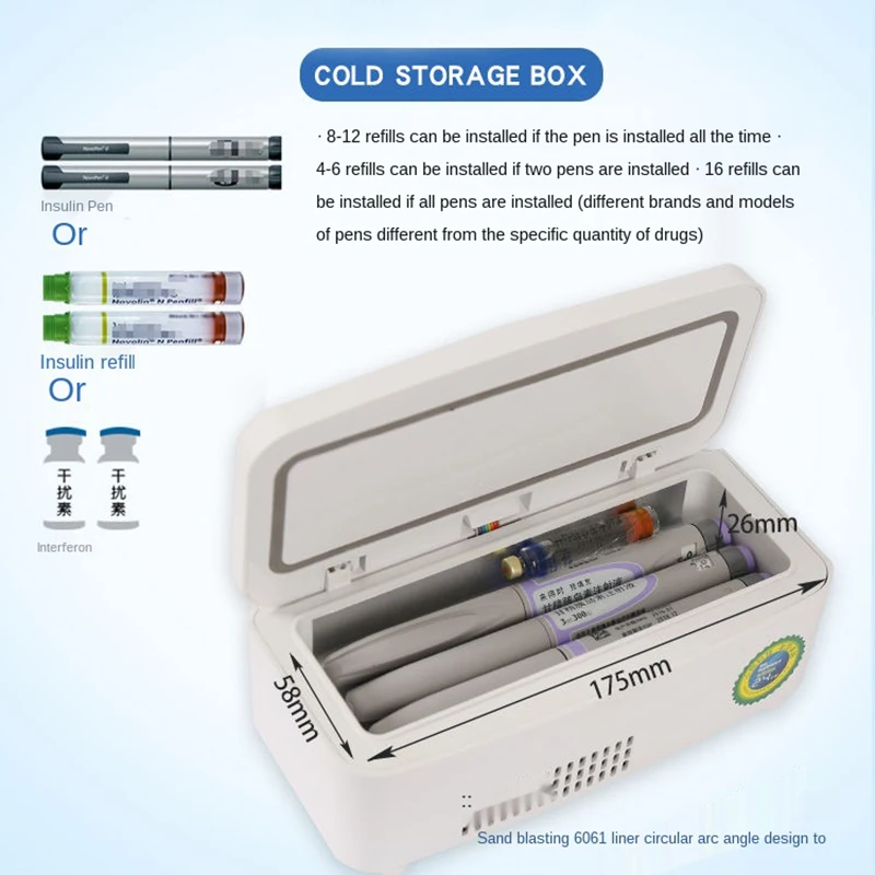 Охладитель для вакцины с инсулином и диабетиком охлаждающая сумка напитков