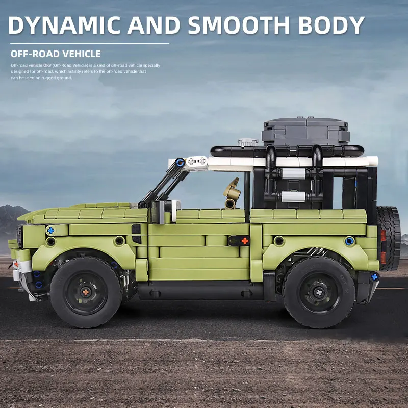 1:14 Technic Car Series 42110 Land SUV Rover Defender Assembly Building Blocks Toys As Kids рождественские