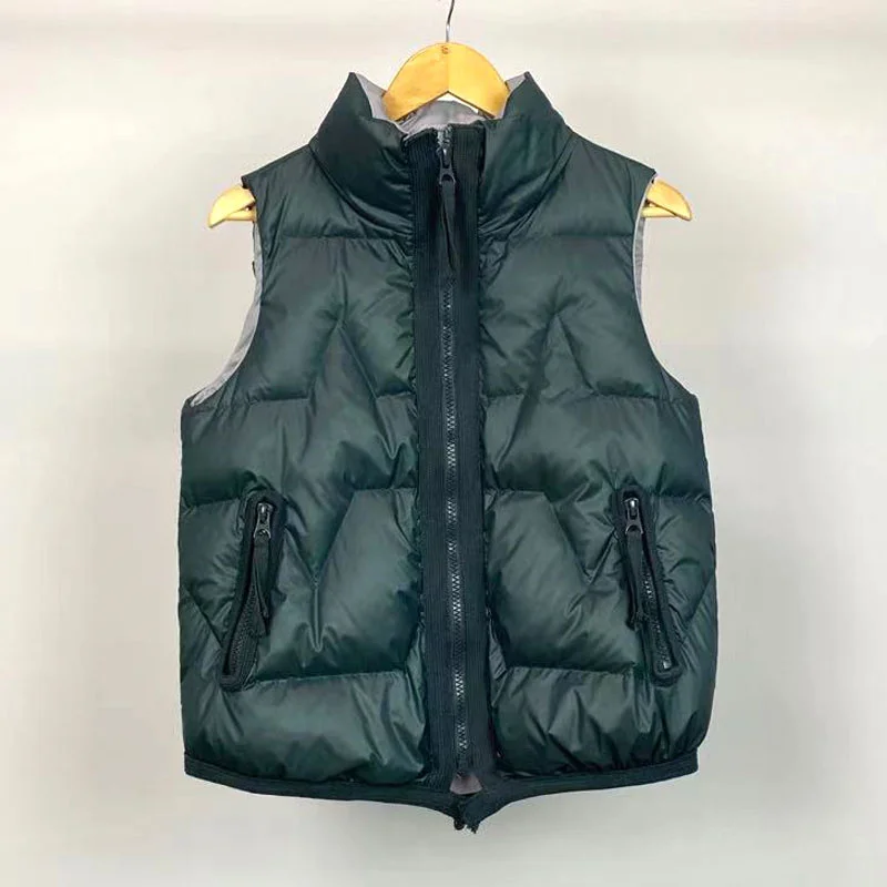 

Женский пуховик, жилет, зимняя модная уличная одежда с воротником-стойкой, жилет на белом утином пуху, теплая безрукавка, куртка