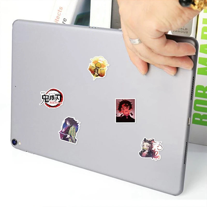 

100Pcs/Set Anime Demon Slayer Infinite Train Japanese Anime Sticker Demon Slayer Figures Cosplay Graffiti Stickers Decor