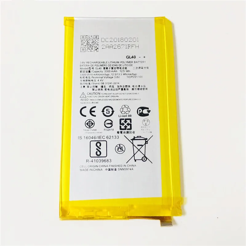 3 8 V 3510 мА/ч GL40 для ZPlay Droid XT1635 01 02 03 Батарея|Аккумуляторы мобильных телефонов| |