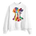 Толстовка женская с капюшоном, милая Толстовка в стиле Харадзюку, объемный свитшот с принтом ногтей, ЛГБТ, уличный сверхразмерный