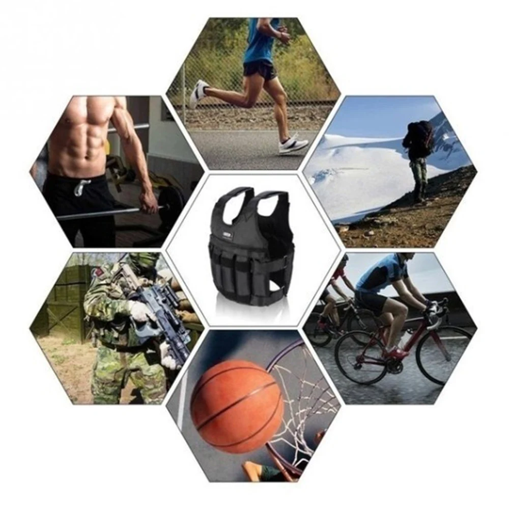 20 кг 50 Максимальная загрузка Вес жилет для бокса фитнес оборудование тренировки