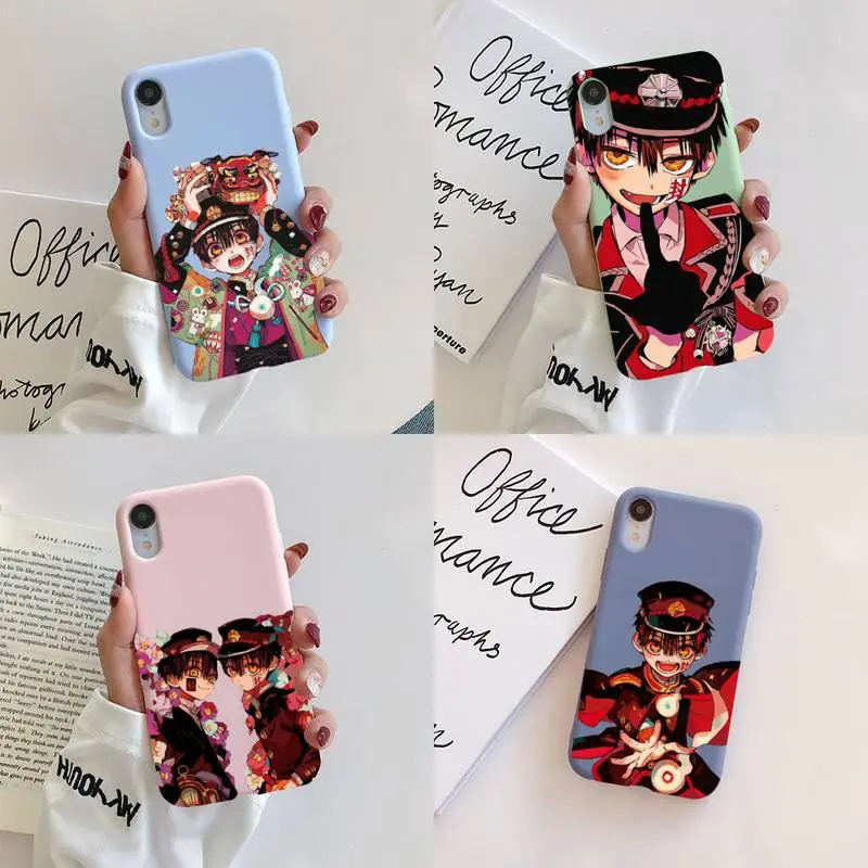 

YNDFCNB Jibaku Shounen Hanako Kun Toilet-bound Hanako-Kun Phone Case for iPhone 11 12 13 mini pro XS MAX 8 7 6 6S Plus X 5S SE