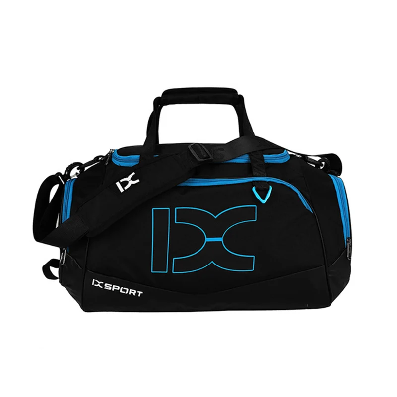 Спортивная сумка 40L, тренировочная сумка для фитнеса, мужская и женская сумка для фитнеса, прочная многофункциональная сумка, уличные спортивные сумки, мужские и wom - Цвет: Black blue
