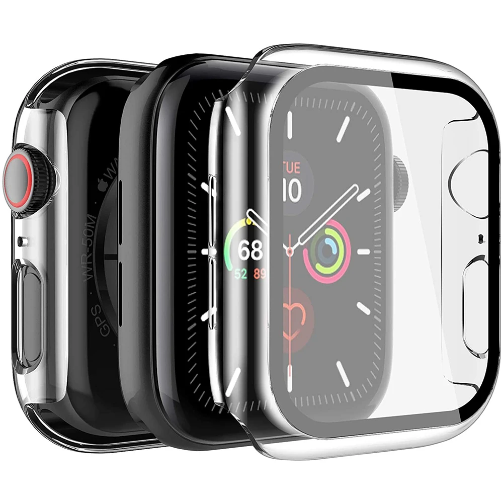 Закалённое стекло с покрытием Защитная пленка для iwatch Apple Watch Series 6 5 4 3 2 SE 40 44 мм 42 38
