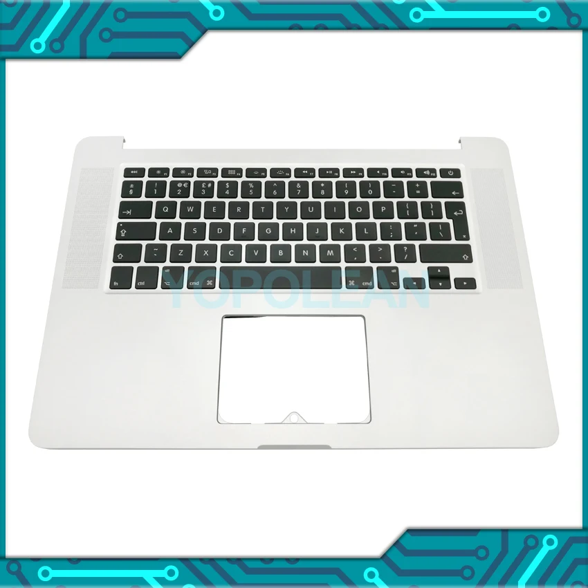 Оригинальный Топ чехол Palmrest UK Клавиатура с подсветкой для MacBook Pro Retina 15 &quotA1398 Topcase