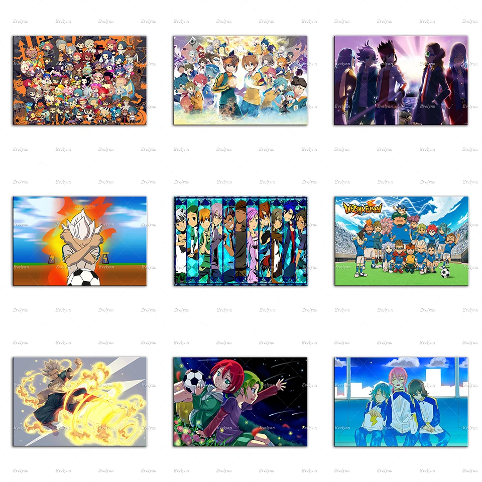 

Japanese Anime Inazuma Eleven Poster Nordic Children Room Decor Painting Modern Living Room Decor Canvas Wall Art Prints Gift