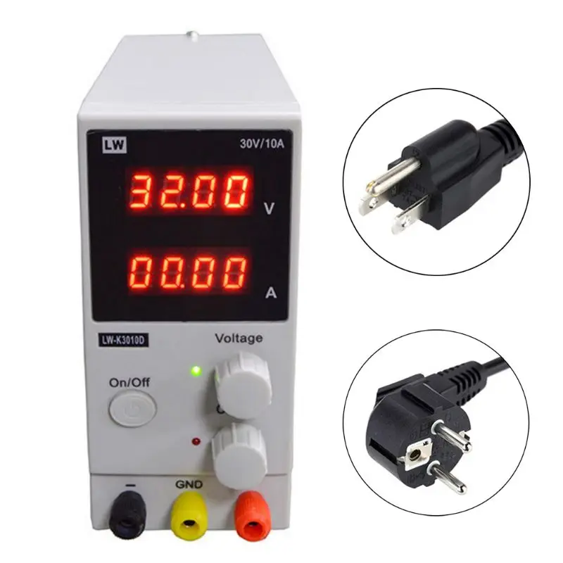 

K3010D 30V 10A High Precision Switching Regulator Laboratory Power Supply Repair Parts Adjustable DC Power Supply US/EU Plug