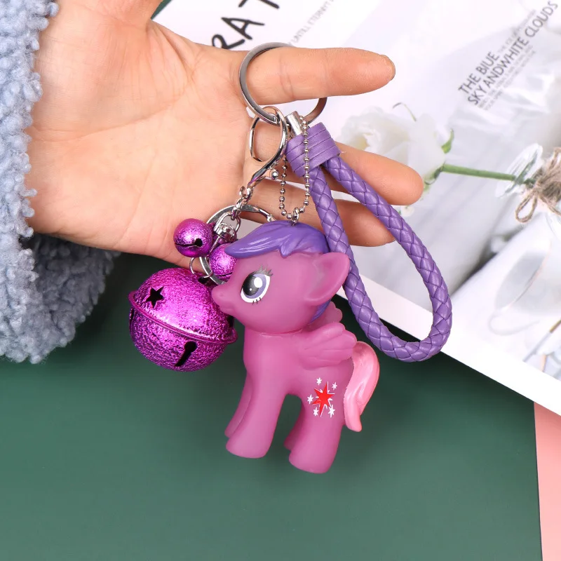 2020 новый корейский мультфильм прекрасный лошадь брелок колокольчик PU