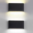 Современный двухсторонний внутренний и наружный светильник, настенный светильник контракт COB 6 Вт, 12 Вт, светодиодный настенный светильник IP65, водонепроницаемый, переменный ток 85-265 в