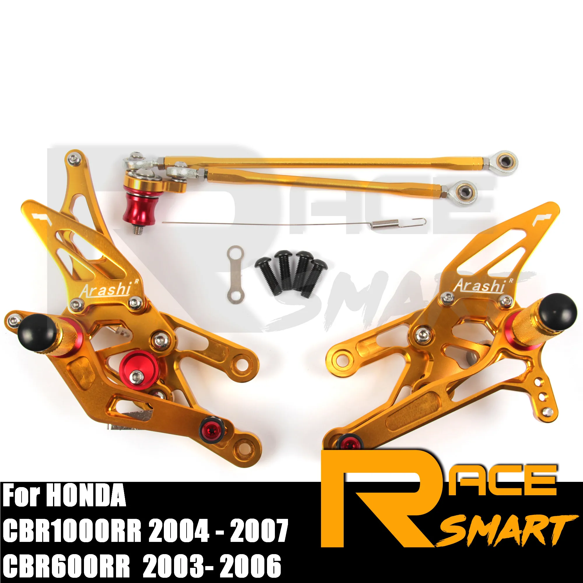 ЧПУ Регулируемая Задняя подставка для ног педаль HONDA CBR1000RR 2004 2005 2006 2007 1000RR