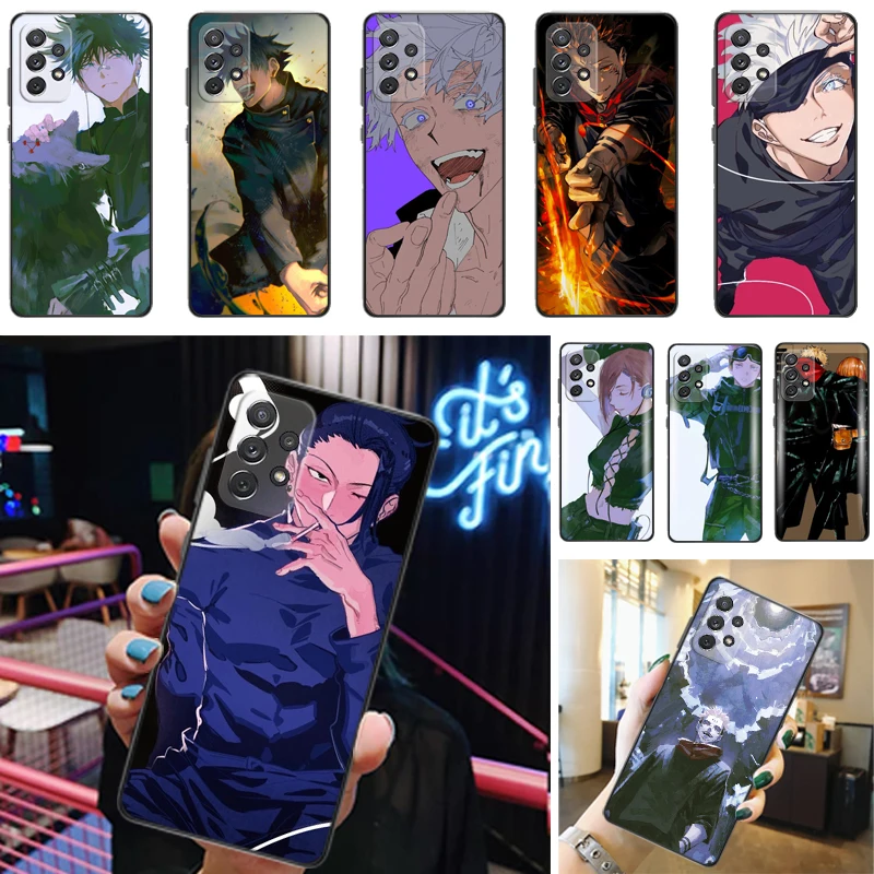 

Jujutsu Kaisen Satoru Gojo Fushiguro Megumi Yuji Itadori Sukuna Phone Case For Samsung Galaxy A52 A72 4G 5G Funda Coque Carcasa