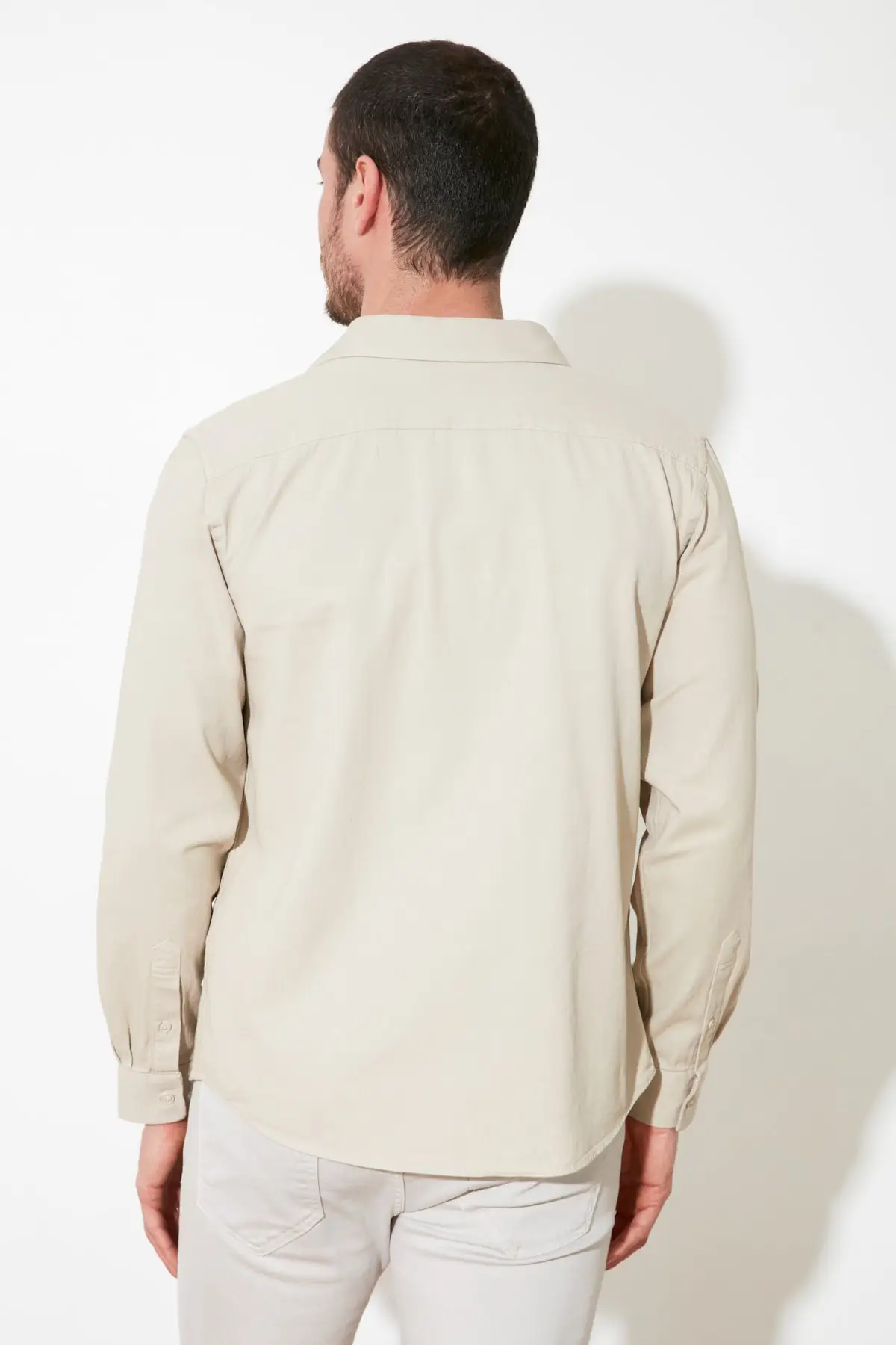 

Trendyol Men 'S Regular Fit Double Pocket Cap Shirts TMNSS21GO0480
